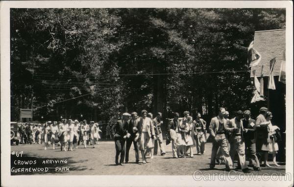Crowds Arriving Guernewood Park Guerneville California