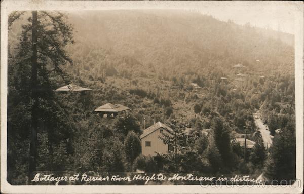 Cottages at Russian River Heights Monterano in Distance Guerneville California