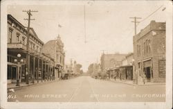 Main Street Saint Helena, CA Postcard Postcard Postcard