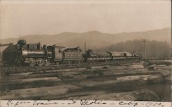 Steam Train Scotia, CA Postcard Postcard Postcard