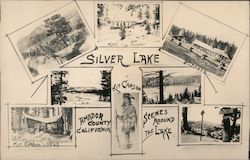 Silver Lake Scenes California Postcard Postcard Postcard