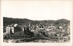 Aerial View of Sonora Calif. Postcard