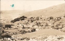 View of Beach and Hills Postcard
