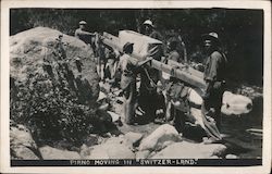 Piano Moving in "Switzer-Land", Arroyo Seco Postcard