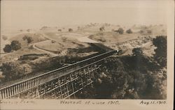 Washout of June 1910 Postcard