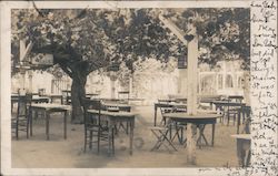 An Outdoor Cafe Postcard