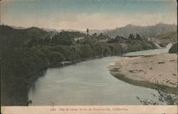 The Russian River At Guerneville, California Postcard