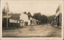 An Empty Main Street Postcard