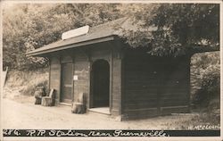 R.R. Station Guerneville, CA Postcard Postcard Postcard