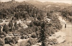 Aerial View of Russian River Guerneville, CA Postcard Postcard Postcard