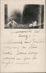 Rowing on the Russian River Postcard