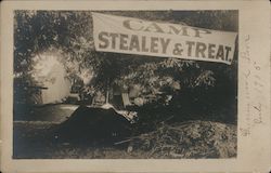 Camp Stealey and Treat Guernewood Park July 1905 Postcard