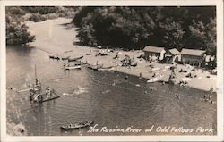 The Russian River at Odd Fellows Park Postcard