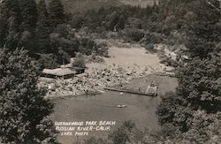 Guernewood Park Beach, Russian River Guerneville, CA Postcard Postcard Postcard