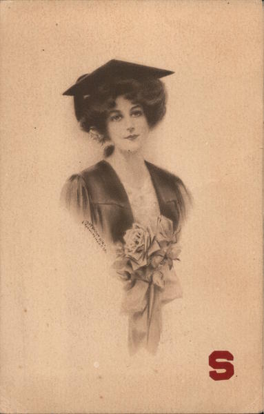 A Woman with a Graduation Cap from Stanford Stanford University California