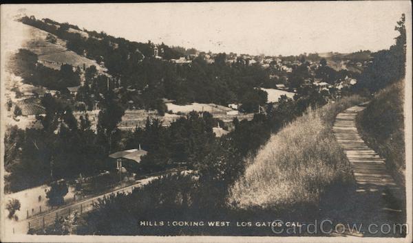 Hills looking west Los Gatos California