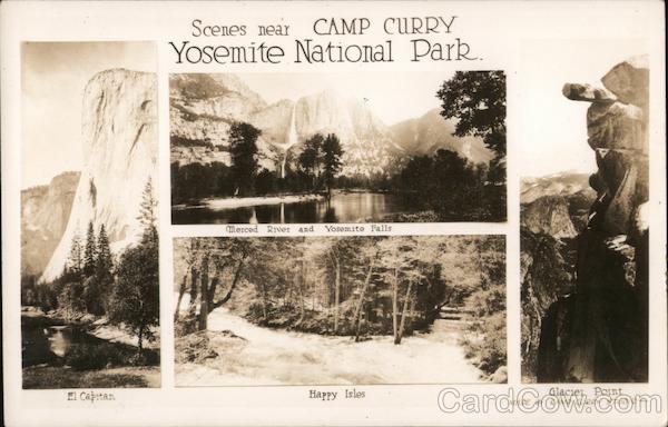 Scenes near Camp Curry Yosemite National Park California