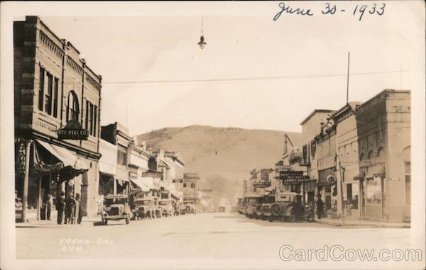 Main Street 1933 Yreka California