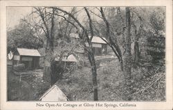 New open-air cottages at Gilroy Hot Springs, California Postcard Postcard Postcard