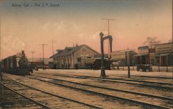 Southern Pacific Depot Gilroy, CA Postcard Postcard Postcard