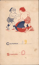 Rare UC Berkeley-Stanford Football Game Postcard