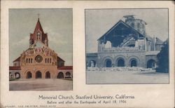 Memorial Church, Stanford University, California Postcard Postcard Postcard