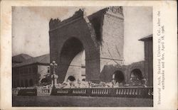 Memorial Arch Stanford University, After the Earthquake and Fire April 18, 1906 Postcard