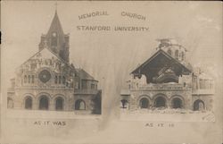 Memorial Church Stanford University as it was, as it is Postcard