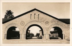 Campus Entrance - Stanford University Postcard
