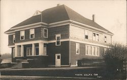 Theta Delta Chi Fraternity House Postcard