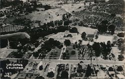 Bird's Eye View Los Gatos, CA Postcard Postcard Postcard