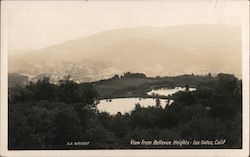 View from Bellevue Heights Los Gatos, CA Postcard Postcard Postcard
