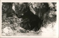 Entrance to Masonic Cave where the 1st 5 meetings were held 1854 Volcano, CA Postcard Postcard Postcard