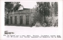 "Two Saloons," built in early 1850's. Volcano, CA Postcard Postcard Postcard