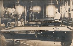 Social Hall, Mare Island, Pool Tables Postcard