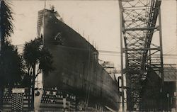 USS Prometheus, Mare Island Navy Yard Postcard