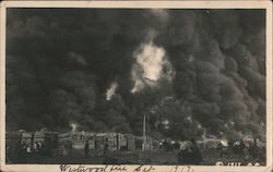 Westwood Fire Sept. 1917 Postcard