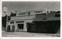 Whiskey Town Groceries Postcard