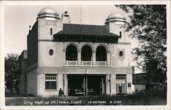 City Hall Willows, CA J. H. Eastman Postcard Postcard Postcard