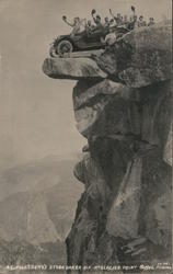 A.C. Pillsbury's Studebaker Six at Glacier Point Postcard