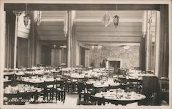 Camp Curry Dining Room Postcard