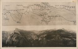 View of Glacier Point Postcard