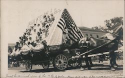 4th of July Parade Float Postcard