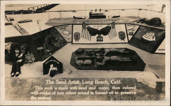 The Sand Artist This Work Is Made With Sand and Water Long Beach California