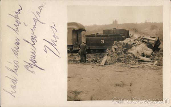 Train Wreck Near Ft. Seward Fort Seward California