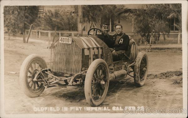 Barney Oldfield in Fiat, 1922 Imperial California