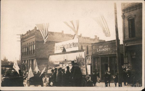 A Group of Men on Mainstreet San Francisco California