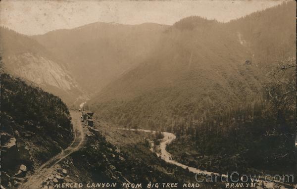 Merced Canyon From Big Tree Road California