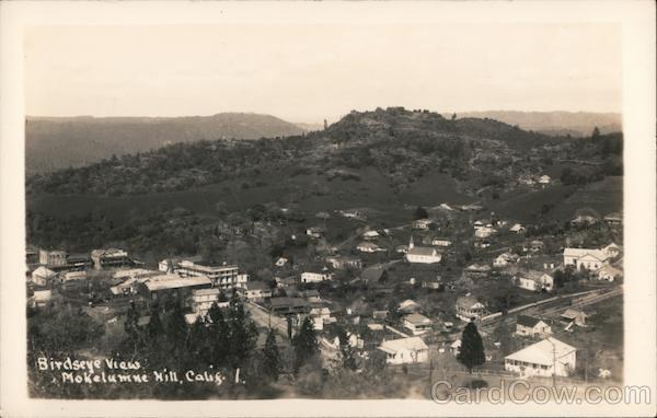 Bird's Eye View Mokelumne Hill California