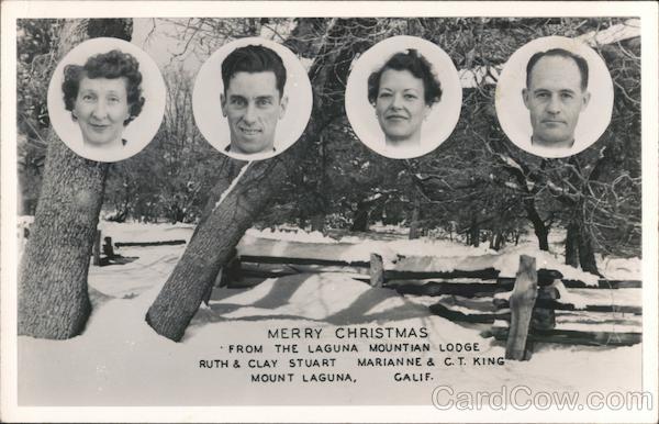 Merry Christmas - From the Laguna Mountain lodge Mount Laguna California